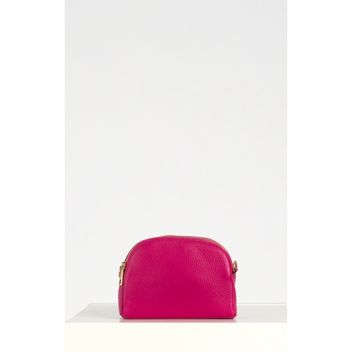 Малка чанта от естествена кожа в цвят Fuchsia
