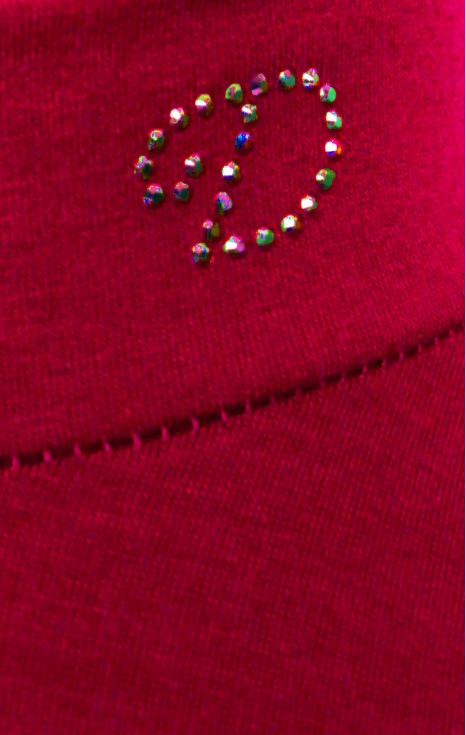 Блуза с лого от кристали Swarovski