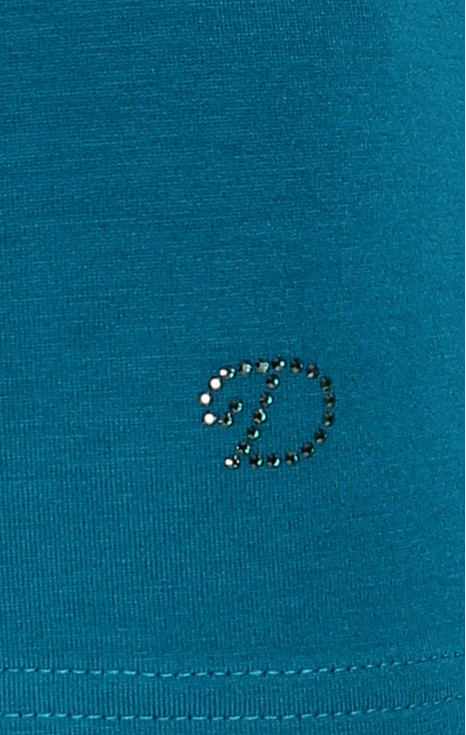 Класическа блуза с лого от кристали Swarovski