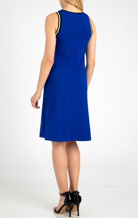 Комфортна лятна рокля от трико в цвят Royal Blue [1]