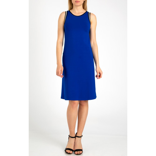 Комфортна лятна рокля от трико в цвят Royal Blue