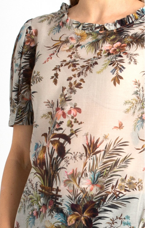 Елегантна блуза от фин памук и коприна