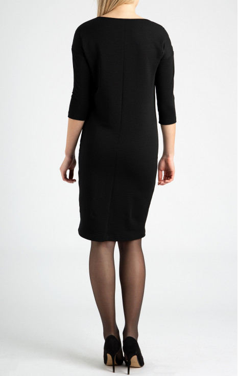 Удобна рокля от мека трикотажна материя с памук и вълна [1]