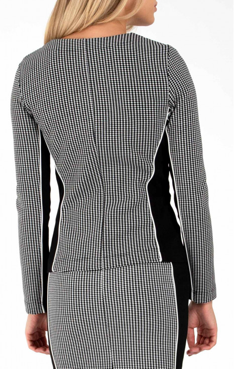 Елегантно сако от стегната структурирана трикотажна материя [1]