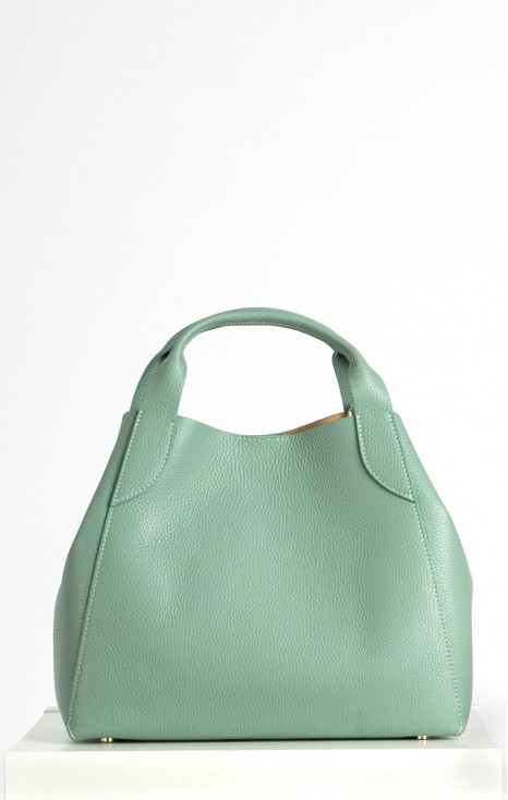 Чанта от естествена кожа - Granite Green