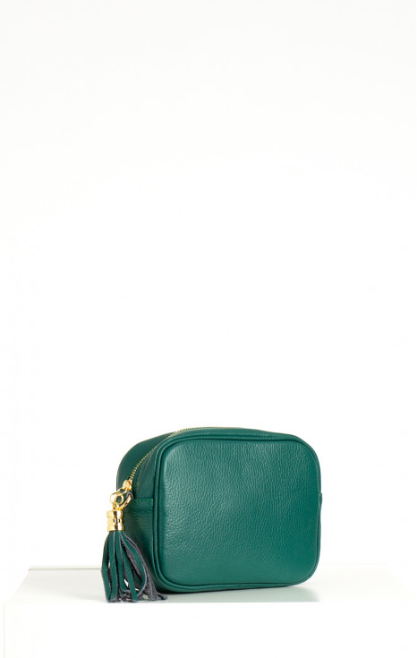 Чанта от естествена кожа в цвят Alpine green [1]