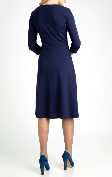 Стилна рокля от трико в цвят Navy Blue [1]