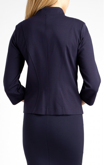 Елегантно сако от еластична трикотажна материя в цвят Navy Blue [1]