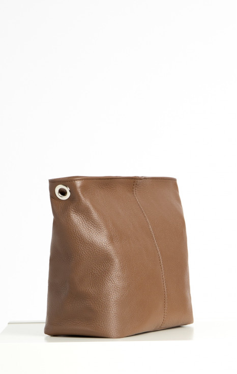 Чанта от естествена кожа в цвят Cocoa Brown
