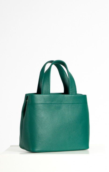 Чанта от естествена кожа в цвят Alpine Green