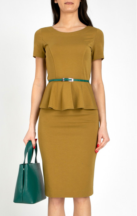 Чанта от естествена кожа Alpine Green color