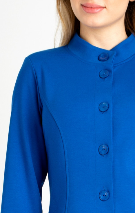 Елегантно сако от еластична трикотажна материя в цвят Classic Blue [1]