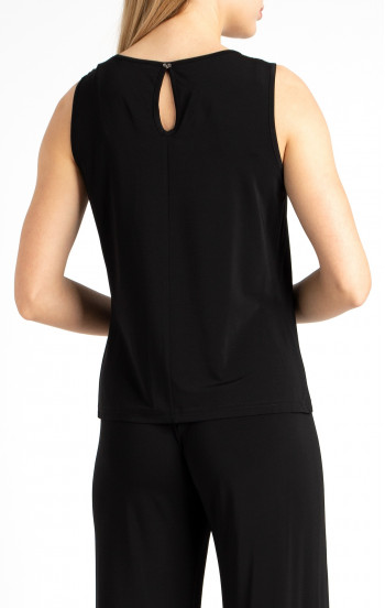Блуза от луксозно жарсе в черен цвят [1]