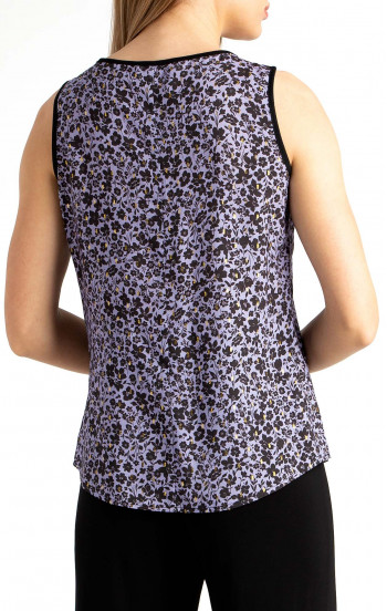 Елегантна блуза от вискоза в цвят Lavender [1]