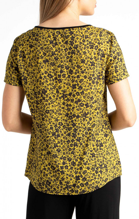Елегантна блуза в свободен силует в цвят Ceylon Yellow [1]