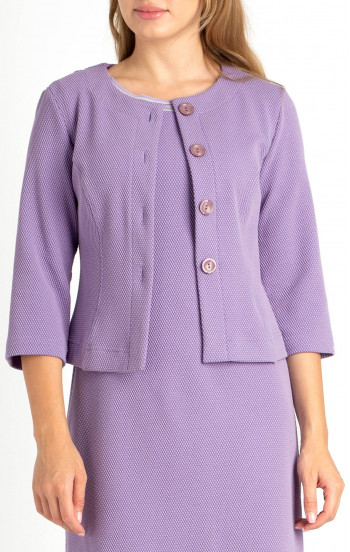 Спортно-елегантно сако от еластична трикотажна материя в цвят Lavender