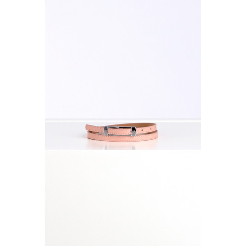 Колан от естествена кожа в цвят Soft Pink