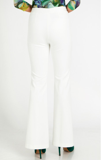 Панталон от стегната трикотажна материя в бялo [1]