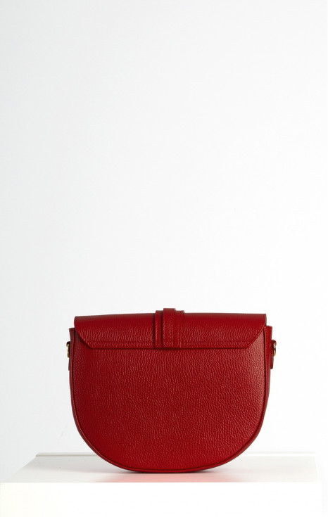 Чанта от естествена кожа в цвят Garnet Red