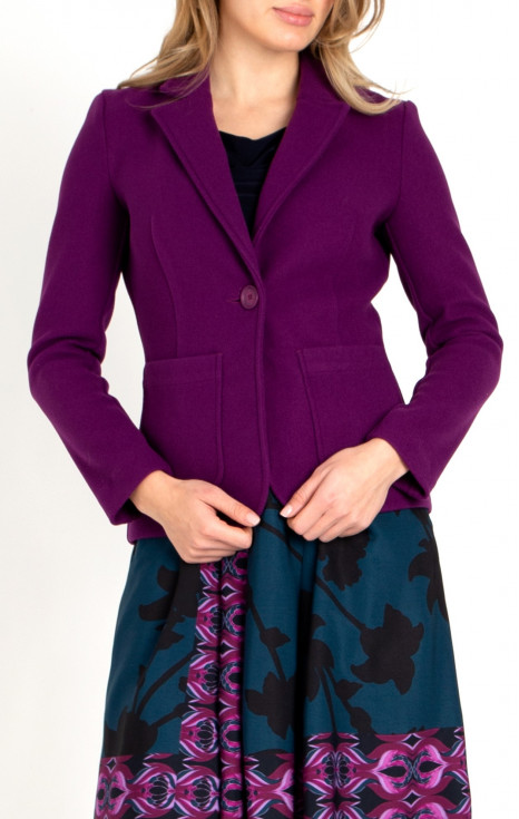 Елегантно сако в цвят Purple Wine