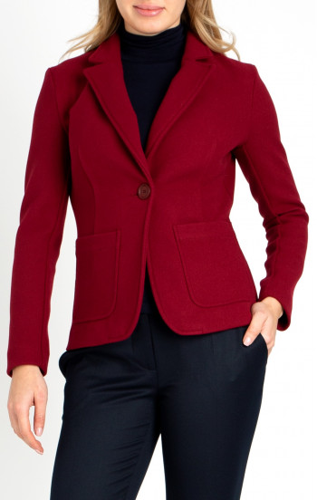 Елегантно сако в цвят Rumba Red