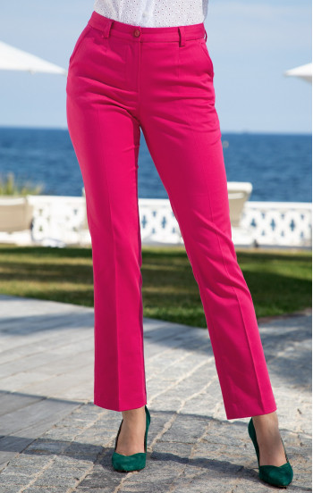 Елегантен панталон в класически силует в цвят Raspberry Sorbet
