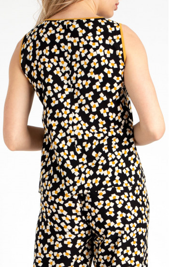 Елегантна блуза от вискоза в стилизиран флорален принт [1]