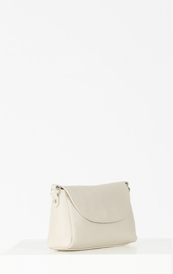 Малка чанта през рамо от естествена кожа в цвят Cloud Cream [1]