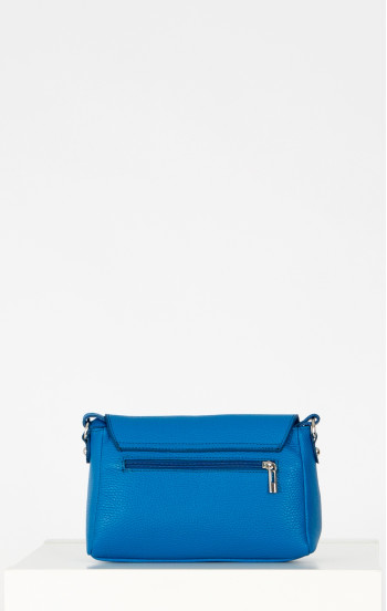 Малка кожена чанта през рамо в цвят Blue Aster [1]