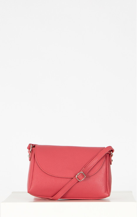 Малка чанта през рамо от естествена кожа в цвят Desert Rose