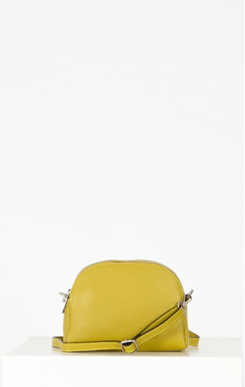 Малка чанта през рамо от естествена кожа в цвят Golden Palm [1]