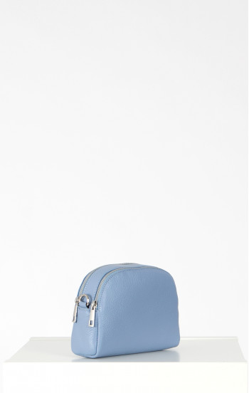 Малка чанта през рамо от естествена кожа в цвят Skyway [1]