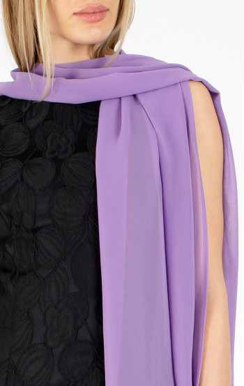 Нежен шал от ефирна материя в цвят Lavender mist [1]