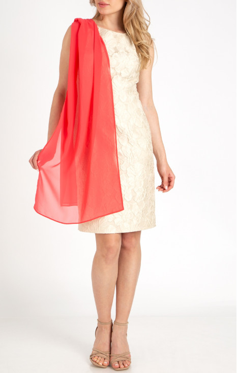 Ефирен шал с нежна прозирност в цвят Desert Rose