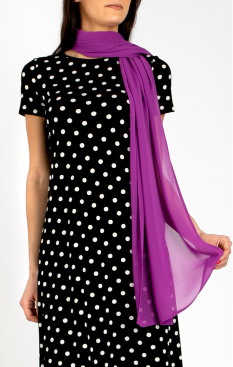 Ефирен шал в цвят Dahlia