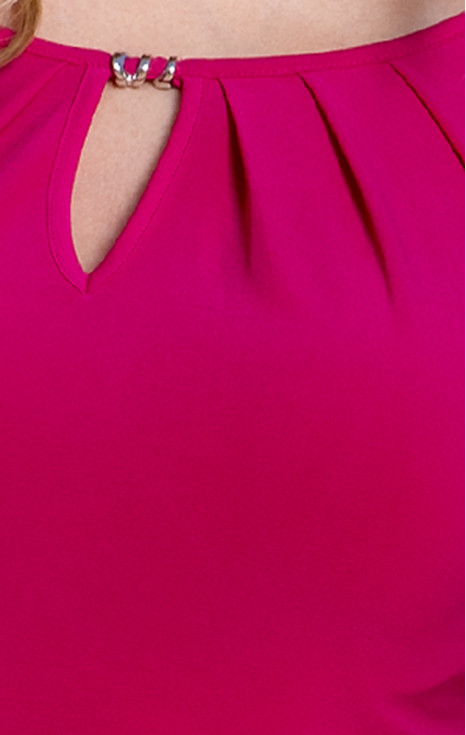 Блуза от луксозно жарсе в цвят Raspberry Sorbet