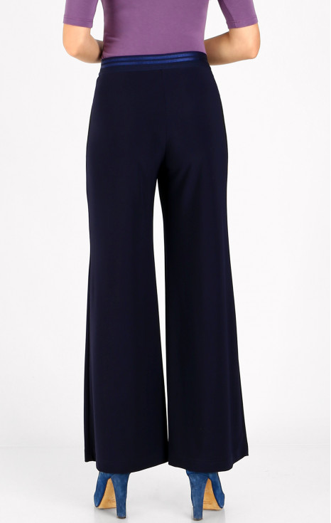 Панталон от трикотажна материя тип жарсе в цвят Night Sky