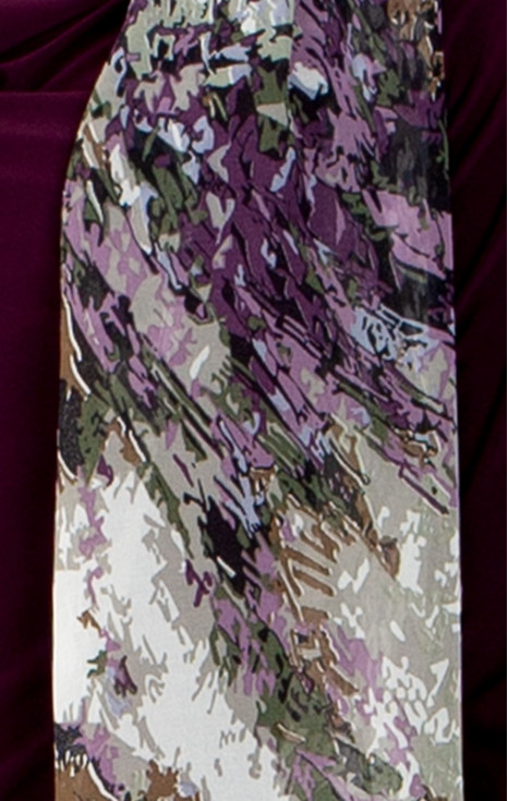 Ефирен шал с абстрактен десен