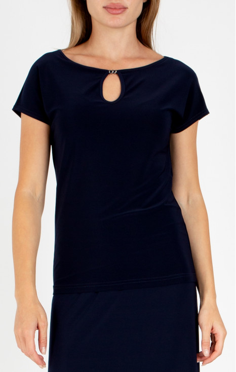 Елегантна блуза в цвят Dark Navy Blue