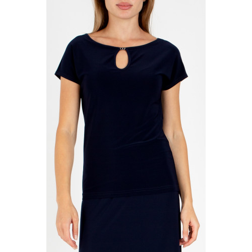 Елегантна блуза в цвят Dark Navy Blue