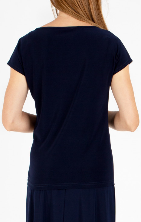 Елегантна блуза в цвят Dark Navy Blue [1]