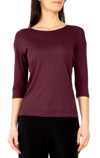 Блуза от леко трико Burgundy Soft Touch