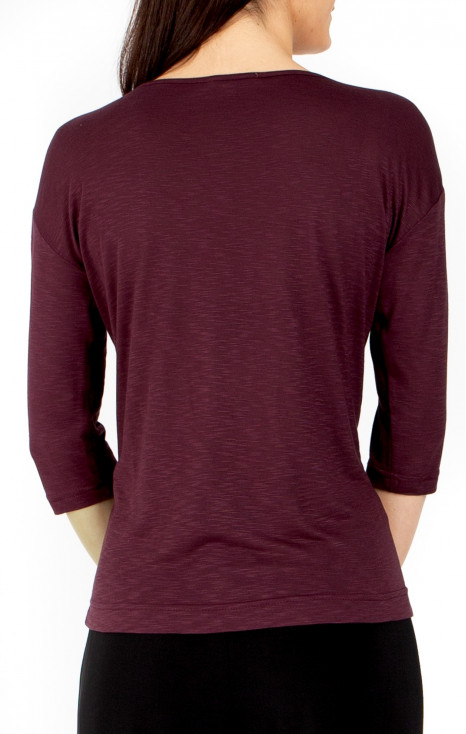Блуза от леко трико Burgundy Soft Touch [1]