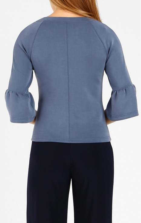 Стилна блуза в цвят Infinity Blue