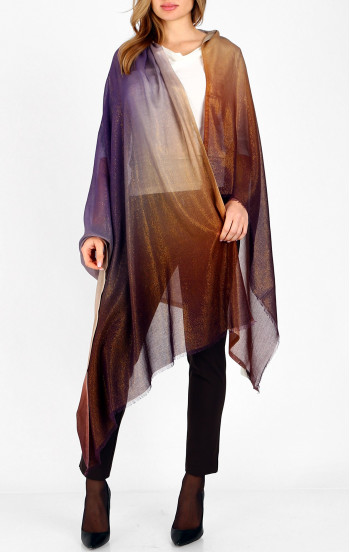 Шал със златист блясък в преливащи нюанси Purple Sunset