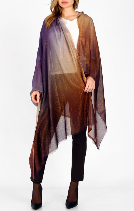 Шал със златист блясък в преливащи нюанси Purple Sunset