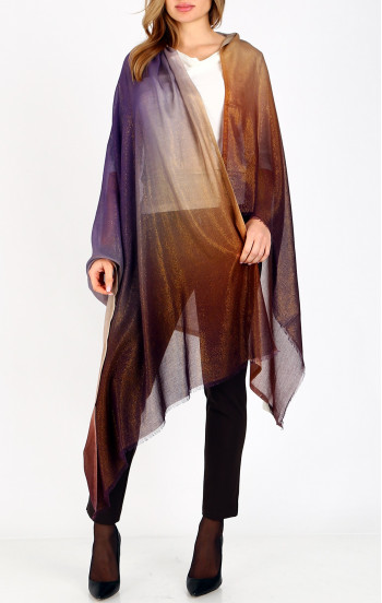 Шал със златист блясък в преливащи нюанси Purple Sunset