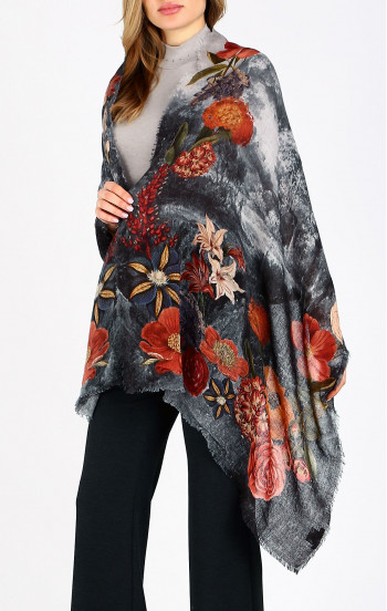 Флорален шал от вълна и модал Mystic Eternal Garden [1]