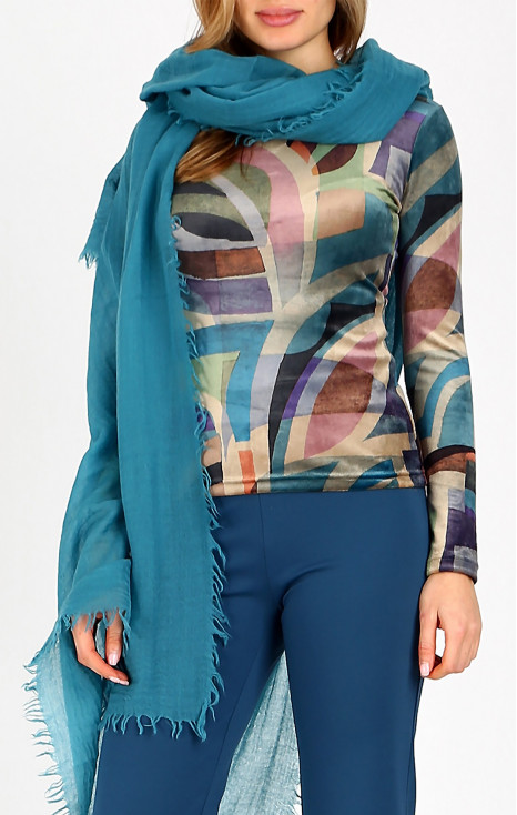 Топъл шал от вълна Brittany Blue