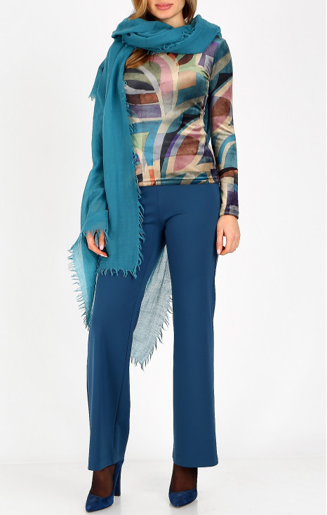 Топъл шал от вълна Brittany Blue